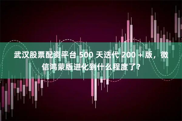 武汉股票配资平台 500 天迭代 200 + 版，微信鸿蒙版进化到什么程度了？